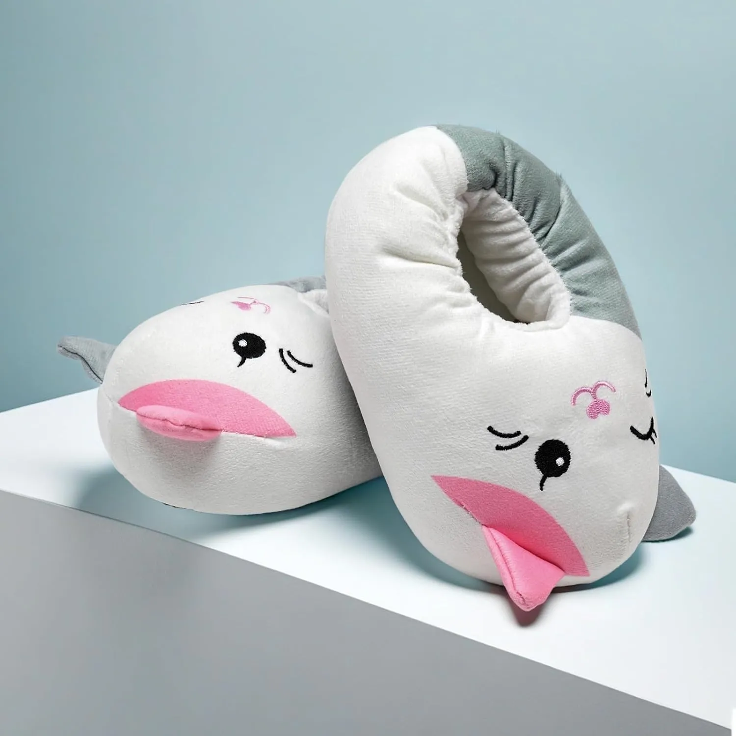 IceUnicorn Toddler Slippers Kids Cute Funny Animal House Shoes Girls Boys Christmas Fluffy Bedroom Indoor Slipper, Cat, Bunny, Unicorn, Dinosaur, Fox, Cow