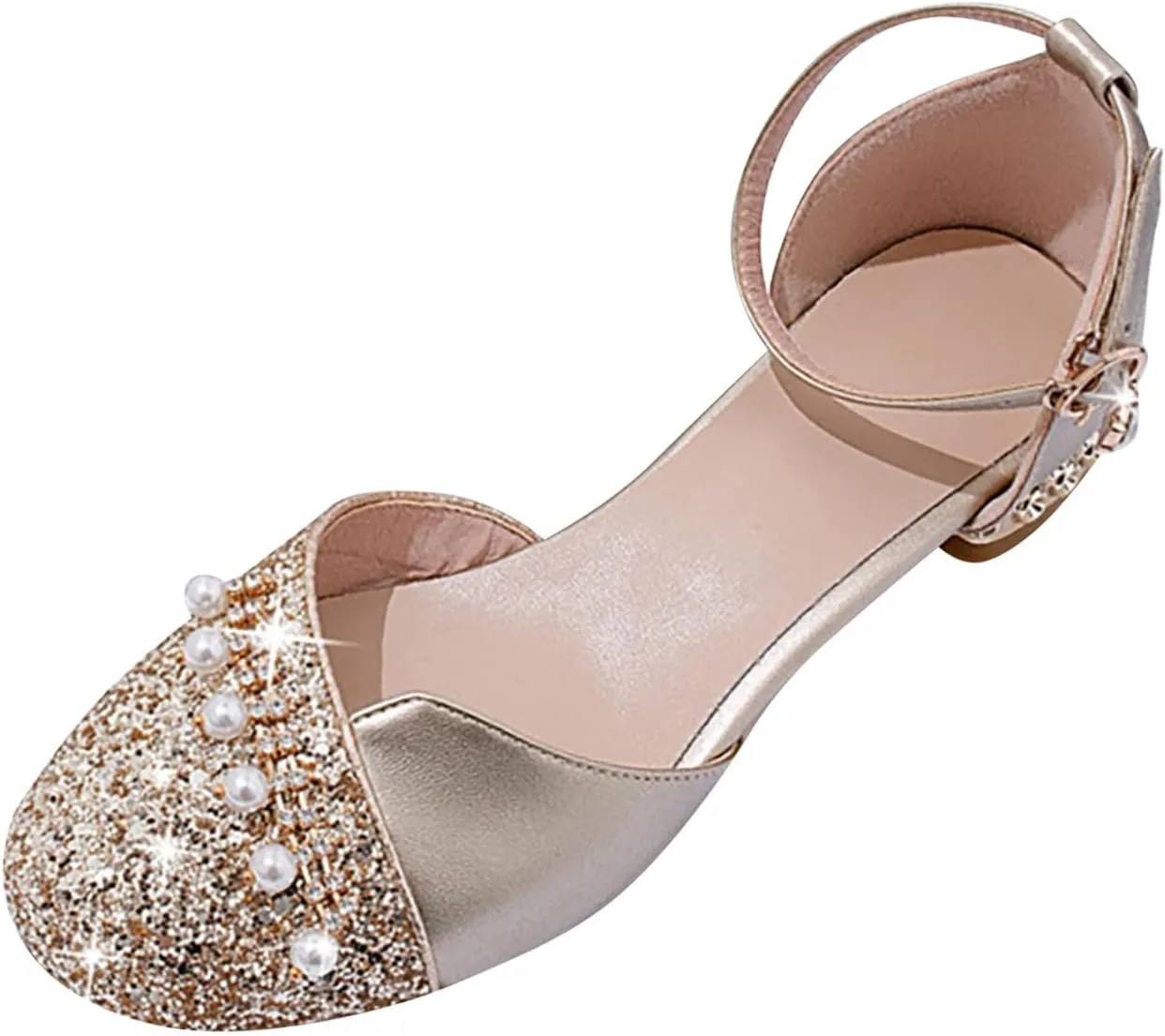 Infant Baby Girls Mary Jane Flats Bow Non-slip Moccasins Rubber Sole Mary Jane Crib Shoes Baptism Dress Shoes