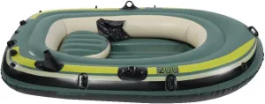 Inflable Inflatable Boat 45×33×16 Green PVC Inflatable Two Person Rowing Boat Fishing Drifting Diving Tool