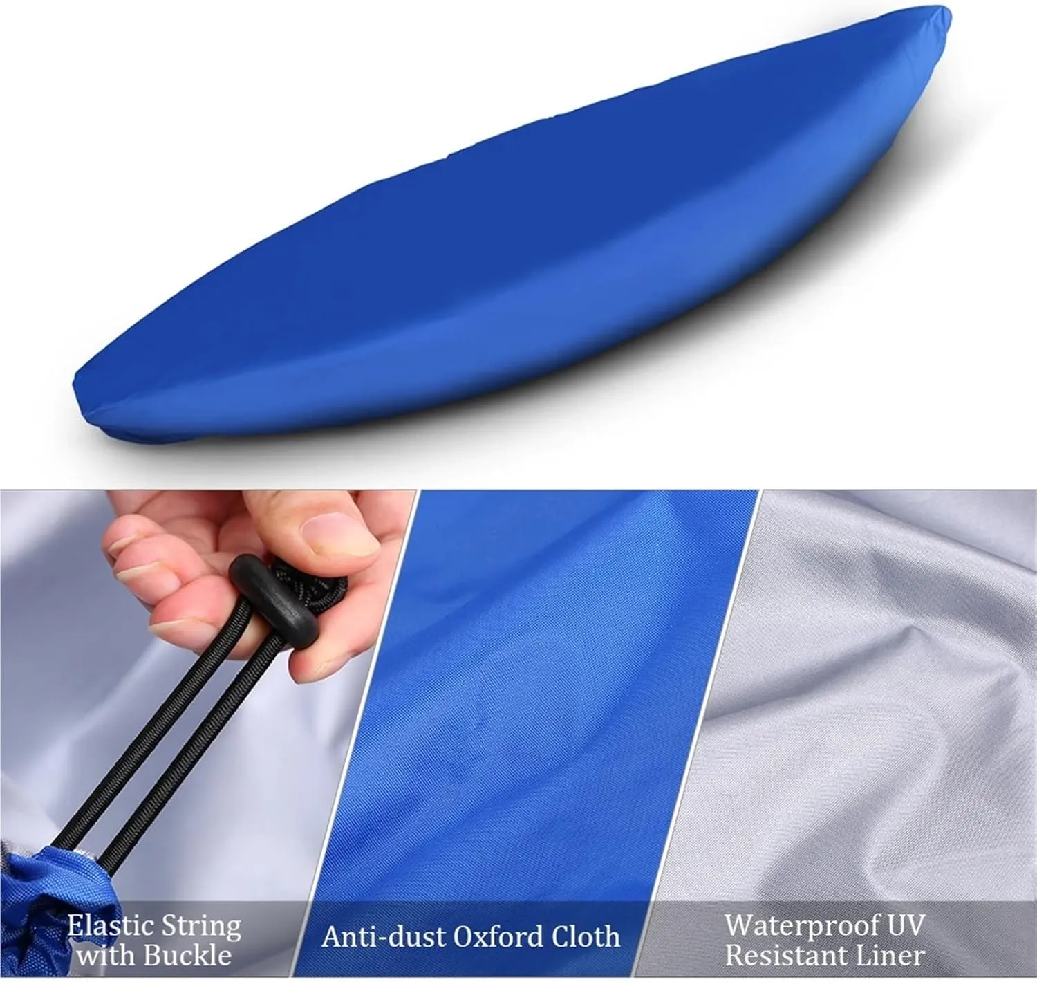Inflatable Dinghy Cover Professional Universal Canoe Inflatable Boat Cover, Waterproof UV Resistant for Outdoor Storage(Blue,6m)