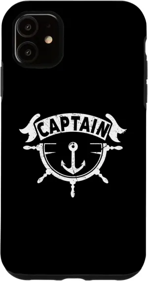 iPhone 11 Captain Deck Waves sailing nautical Ship Cruise Ocean Sail Case