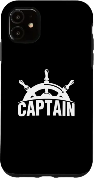 iPhone 11 Captain Deck Waves sailing nautical Ship Cruise Ocean Sail Case