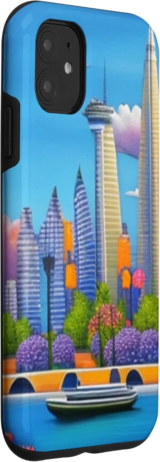 iPhone 11 Romantic Canal Waterway Boat Ride Through the City Case
