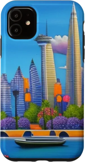 iPhone 11 Romantic Canal Waterway Boat Ride Through the City Case
