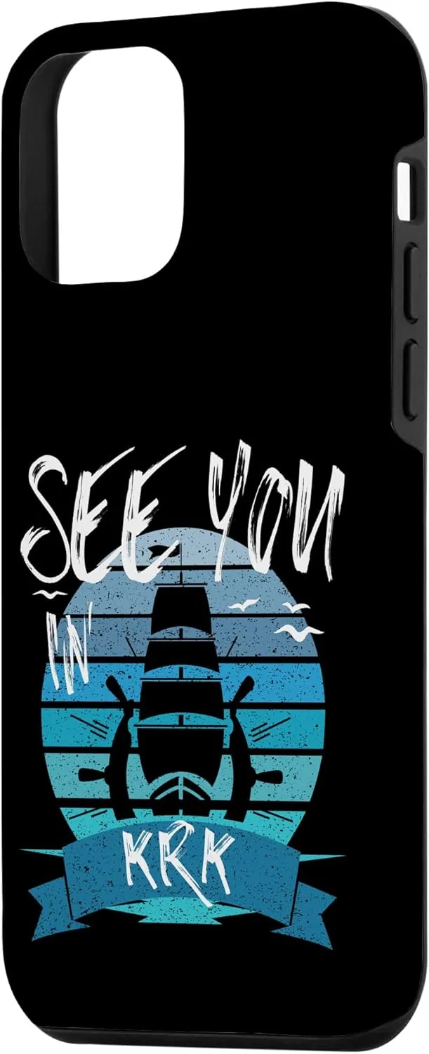 iPhone 12 mini Krk Croatia boat yacht captain crew nautical sailor Case