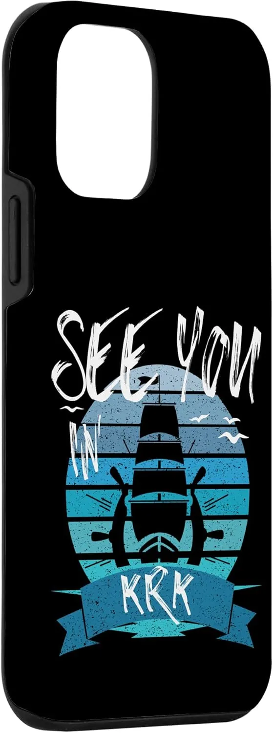 iPhone 12 mini Krk Croatia boat yacht captain crew nautical sailor Case