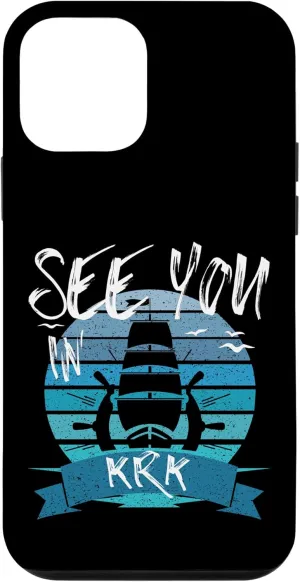 iPhone 12 mini Krk Croatia boat yacht captain crew nautical sailor Case