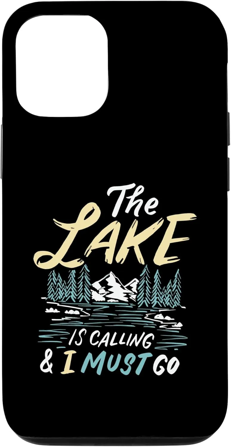 iPhone 14 Lakeside Camping Boating Watersports or Fishing Nature Lake Case