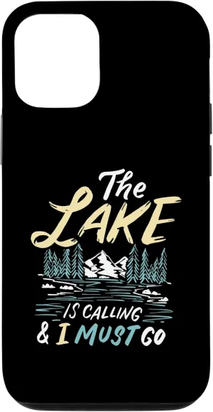 iPhone 14 Lakeside Camping Boating Watersports or Fishing Nature Lake Case