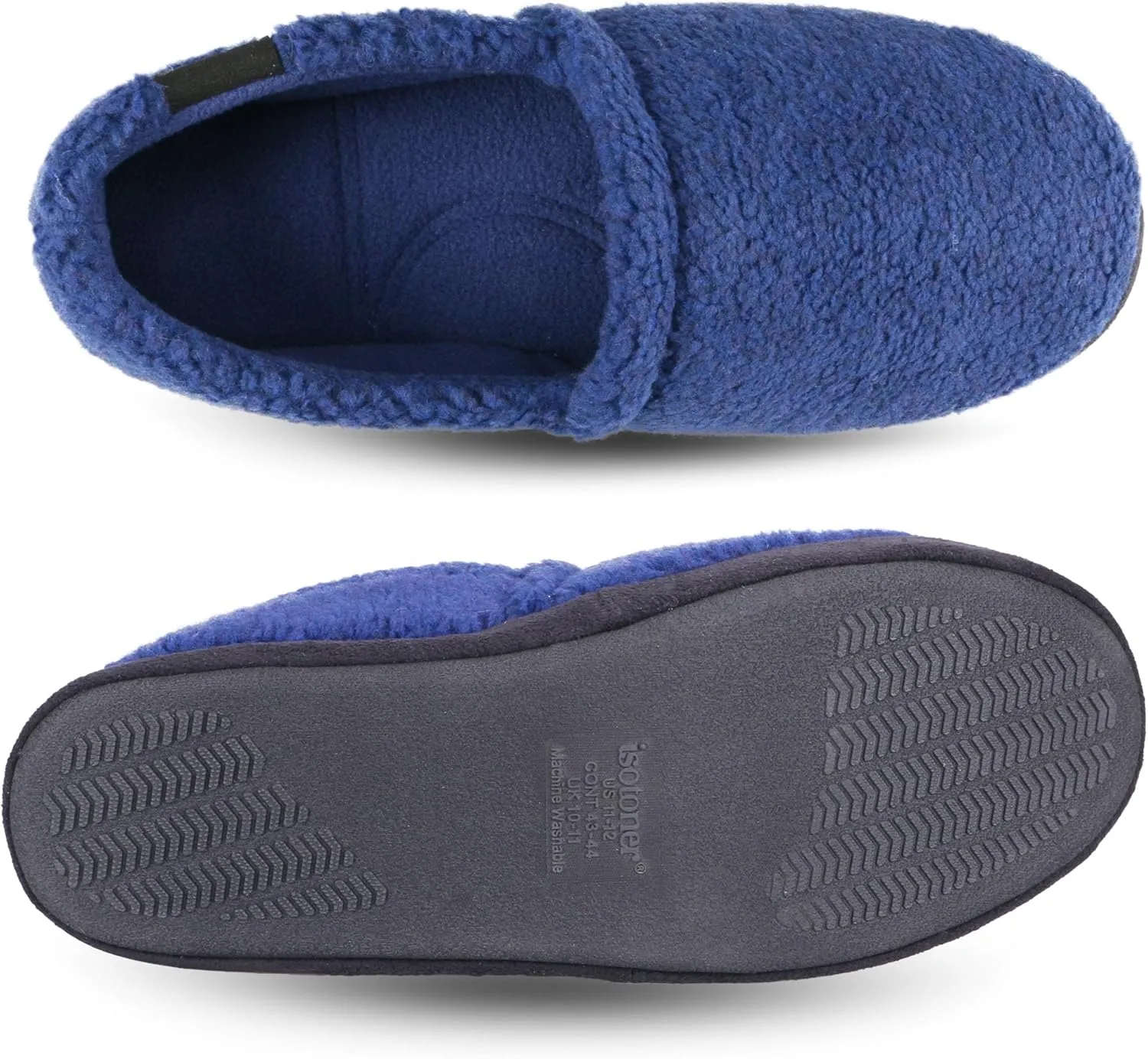 isotoner Men's Berber Aspen Closed Back Slippers