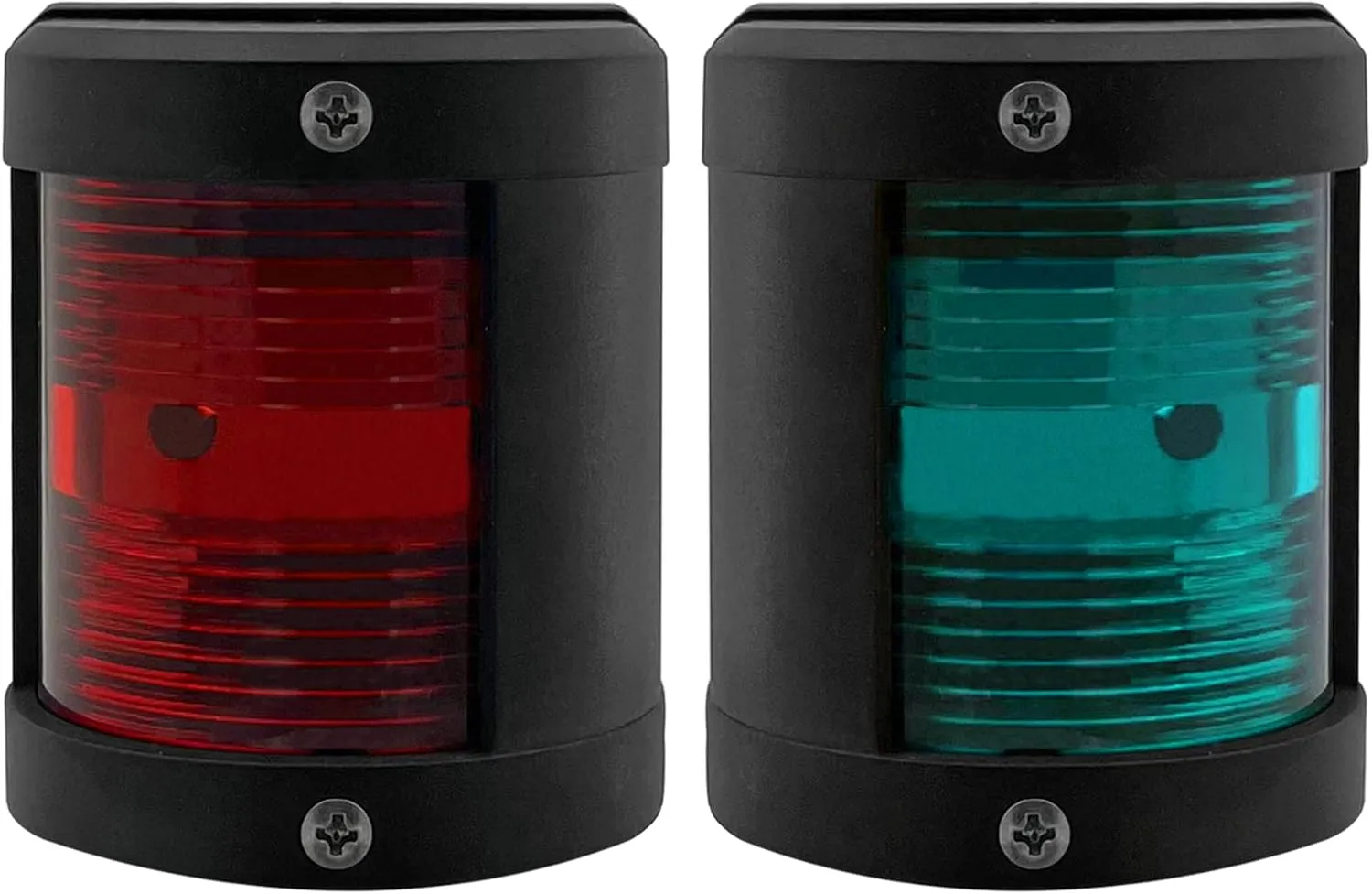 ISURE MARINE Boat Green Starboard and Red Port Side Black Stern LED Navigation Light 90° IP66 Anchor Signal Mast Light