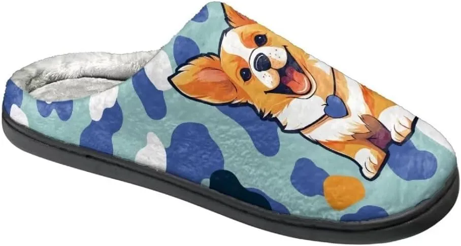 Jeiento Plus Slippers for Women Winter Indoor/Outdoor Non Slip Closed Toe Slipper Memory Foam Bedroom Slipper Fuzzy Winter House Shoes