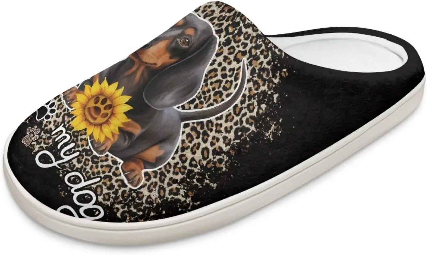 JoyLamoria Wild Tiger Stripe Print Memory Foam Fuzzy Slippers for Women,Womens slippers Platform EVA lightweight sole Warm Faux Fur Lined Suede house slippers for women
