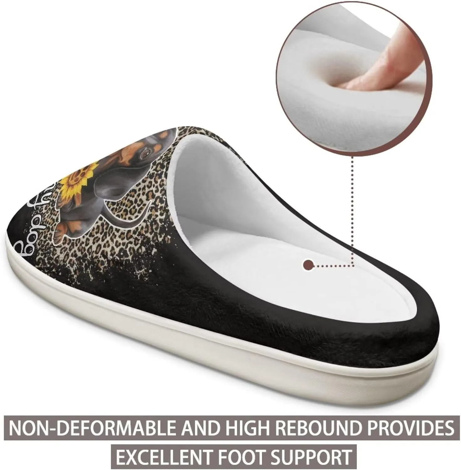 JoyLamoria Wild Tiger Stripe Print Memory Foam Fuzzy Slippers for Women,Womens slippers Platform EVA lightweight sole Warm Faux Fur Lined Suede house slippers for women