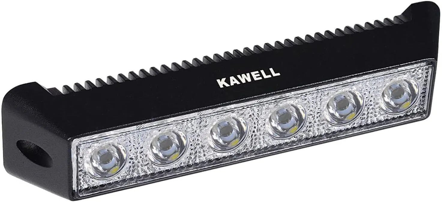 Kawell 18W LED Light Bar Floodlight LED Fog Light Bar Super Bright Driving Light LED Work Light for Off Road Motorcycle ATV UTV 4X4 SUV Truck Tractor Boat