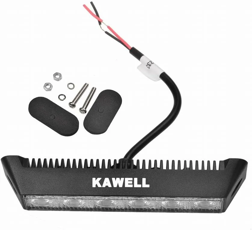 Kawell 18W LED Light Bar Floodlight LED Fog Light Bar Super Bright Driving Light LED Work Light for Off Road Motorcycle ATV UTV 4X4 SUV Truck Tractor Boat