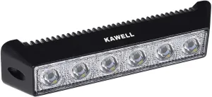 Kawell 18W LED Light Bar Floodlight LED Fog Light Bar Super Bright Driving Light LED Work Light for Off Road Motorcycle ATV UTV 4X4 SUV Truck Tractor Boat