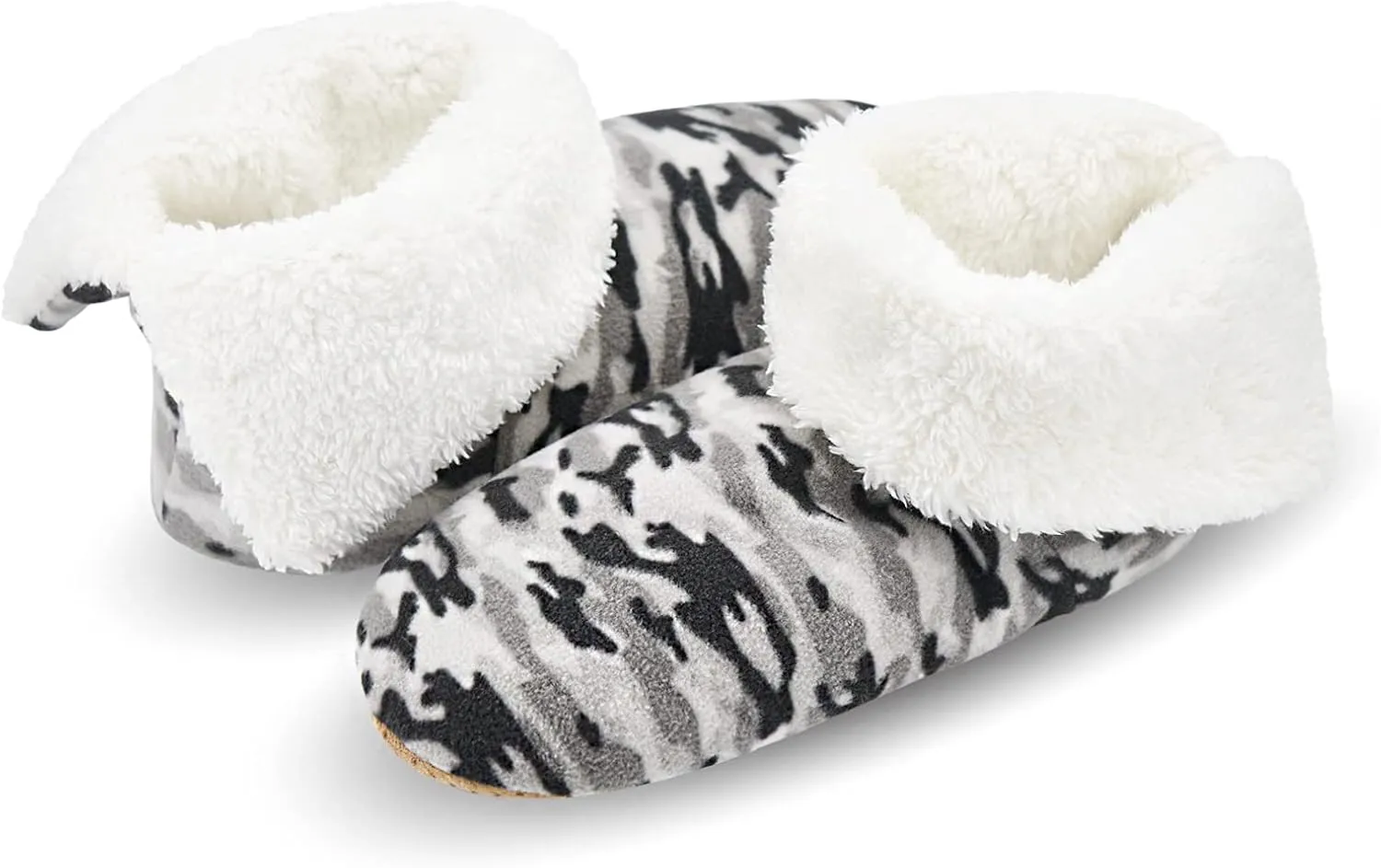 Keyela Slipper Socks Soft Cozy Thick House Indoor Boot Sock Shoes with Anti-Skid Bottom Soles for Men's
