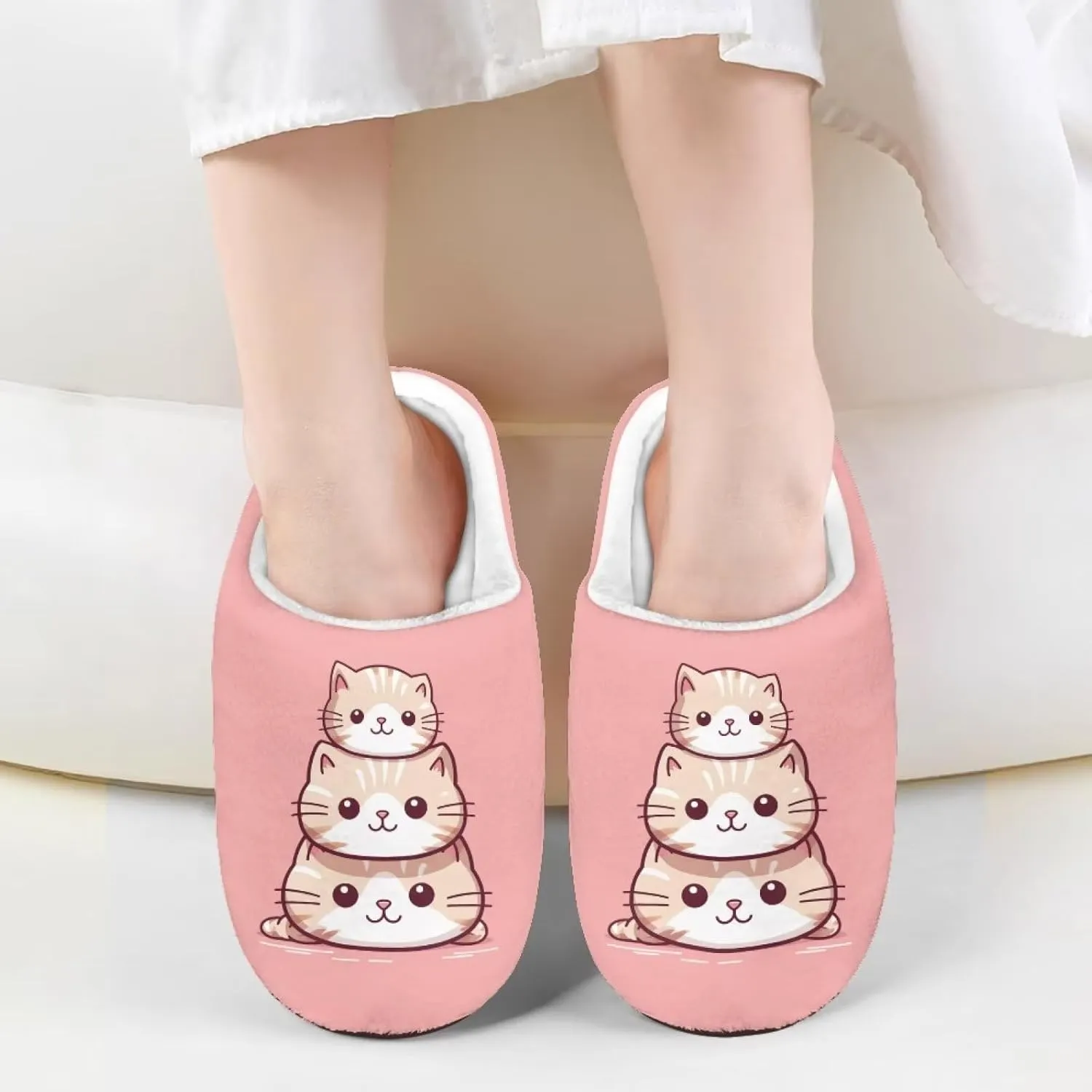 Kid Slippers for Boys Girls Fuzzy Non-slip House Slipper Winter Bedroom Shoes for Little Kids