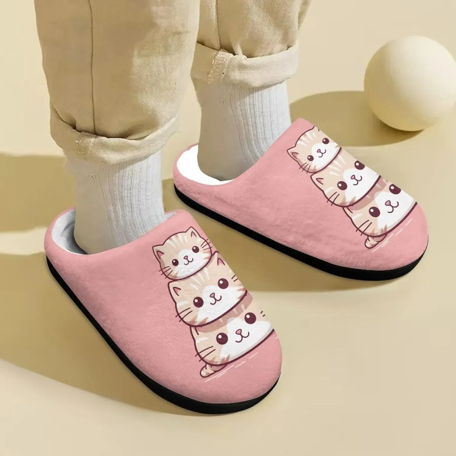 Kid Slippers for Boys Girls Fuzzy Non-slip House Slipper Winter Bedroom Shoes for Little Kids