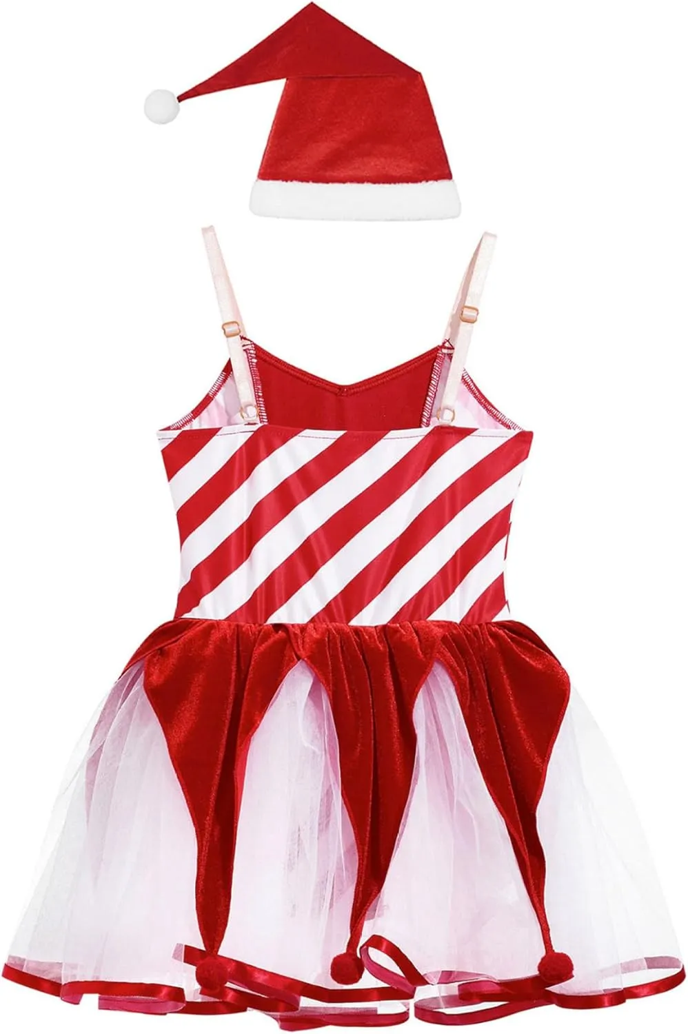 Kids Girls Christmas Ballet Dance Tutu Dress Leotard Figure Skating Bodysuit Christmas Costume