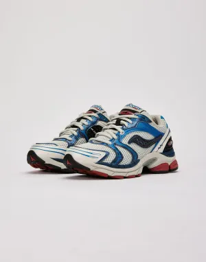 Kids Saucony ProGrid Triumph 4 GS Blue Grey Black Red White S70805-2 Sneaker