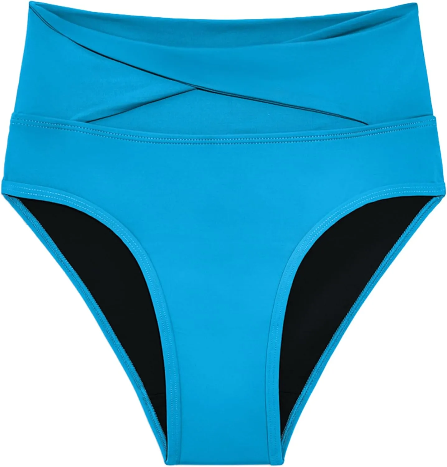 KNIX Kt Teen Period Swimwear Twist High Rise Bikini Bottom, Period Swim Bottom, UPF 50  Fabric, Machine Washable
