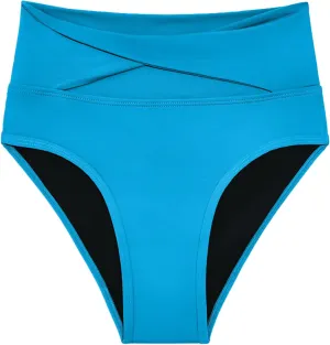 KNIX Kt Teen Period Swimwear Twist High Rise Bikini Bottom, Period Swim Bottom, UPF 50  Fabric, Machine Washable