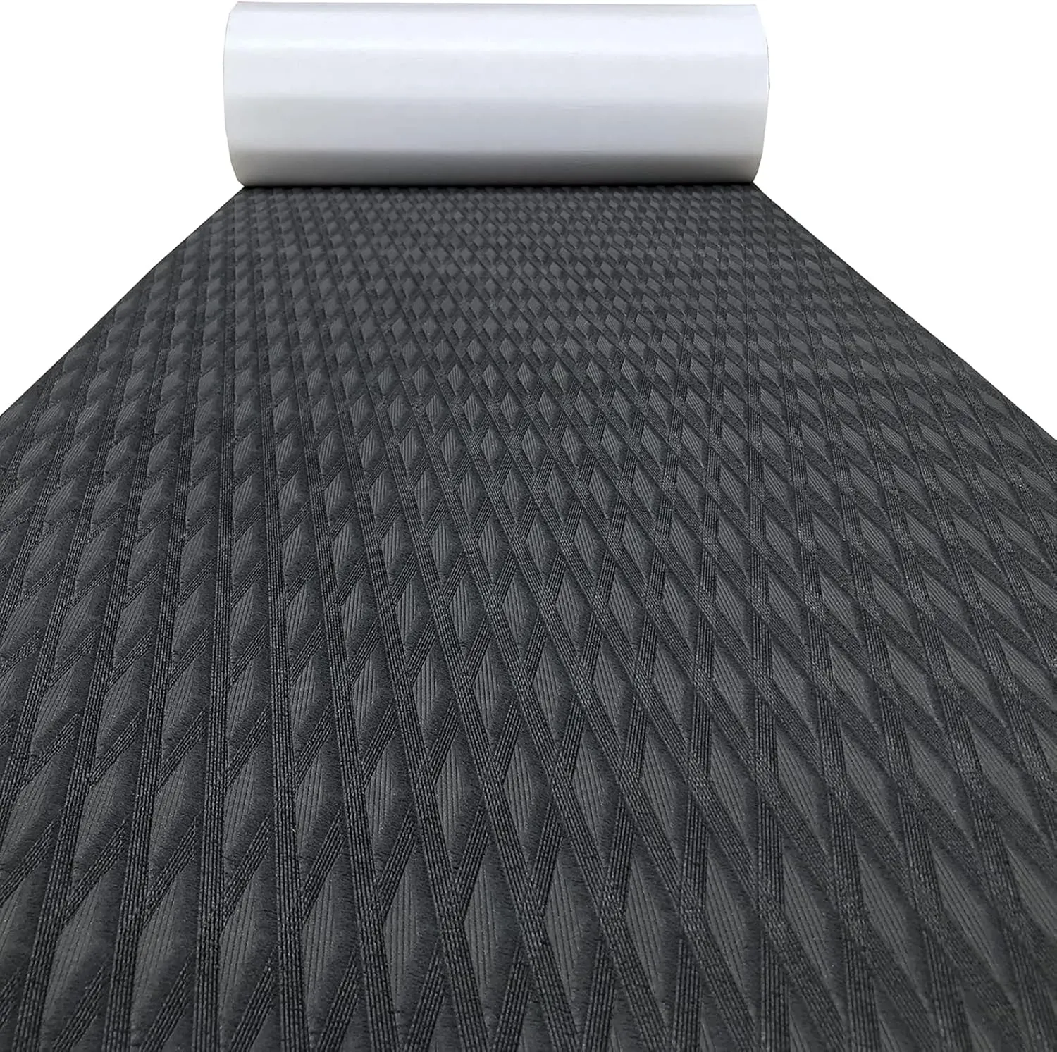 KXKZREN EVA Foam Boat Decking Self-Adhesive Boat Flooring Sheet Non-Skid DIY Traction Pads Grip Mat for Boat Kayak Yacht SUP Board Canoe Golf Cart RV Flooring, 21.6" x 90.55"/12.2"x 45.2"