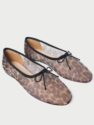 Landon Soft Ballet Flat - Watercolor Leopard