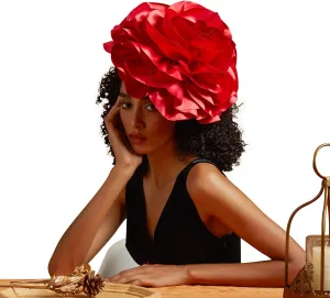 LATIMOON Flower Fascinator for Women Tea Party Derby Hat Cocktail Wedding Bridal Fascinators Headband for Women