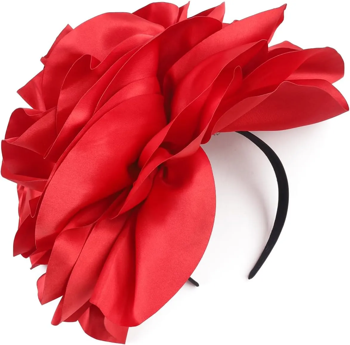 LATIMOON Flower Fascinator for Women Tea Party Derby Hat Cocktail Wedding Bridal Fascinators Headband for Women