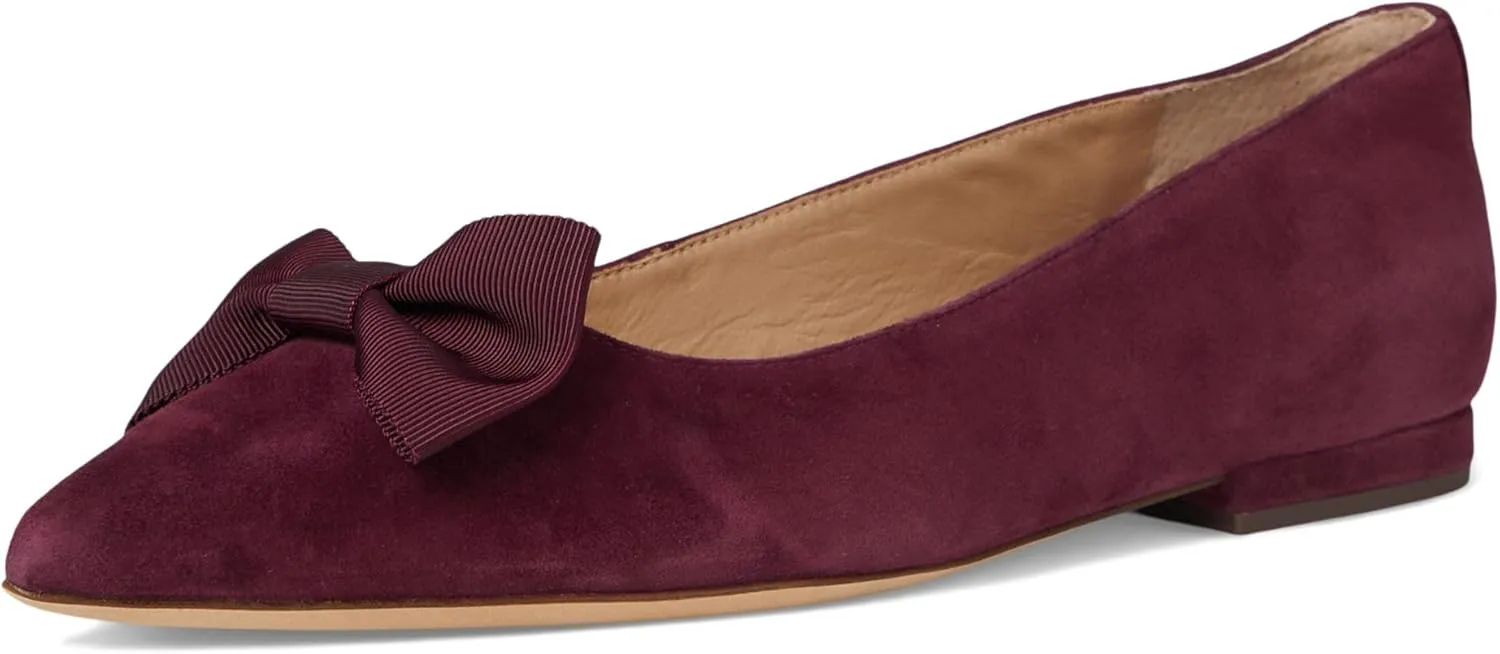 Lauren Ralph Lauren Women's Londyn Bow-Trim Suede Ballet Flat