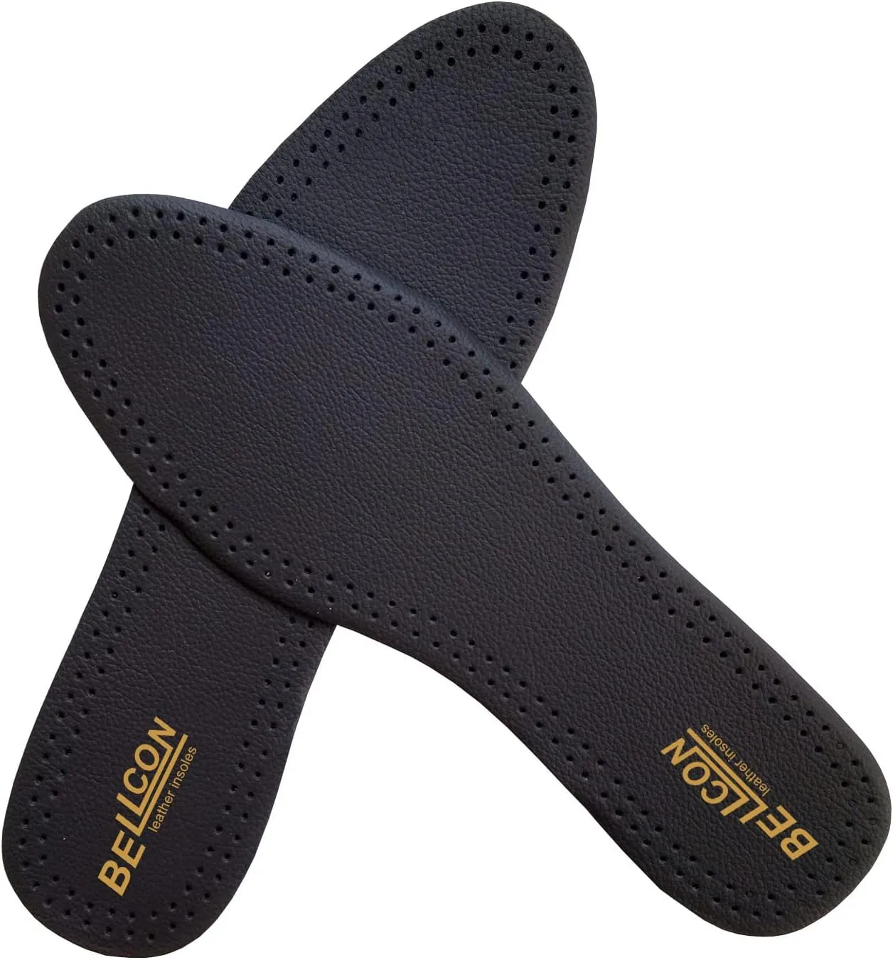 Leather Insoles for Women Nonslip Thin Shoe Pads with Activated Carbon Foam for Odor Eaters Thin Leather Inserts for Womens Flat Feet (3 Pairs/Womens US 5-5.5)