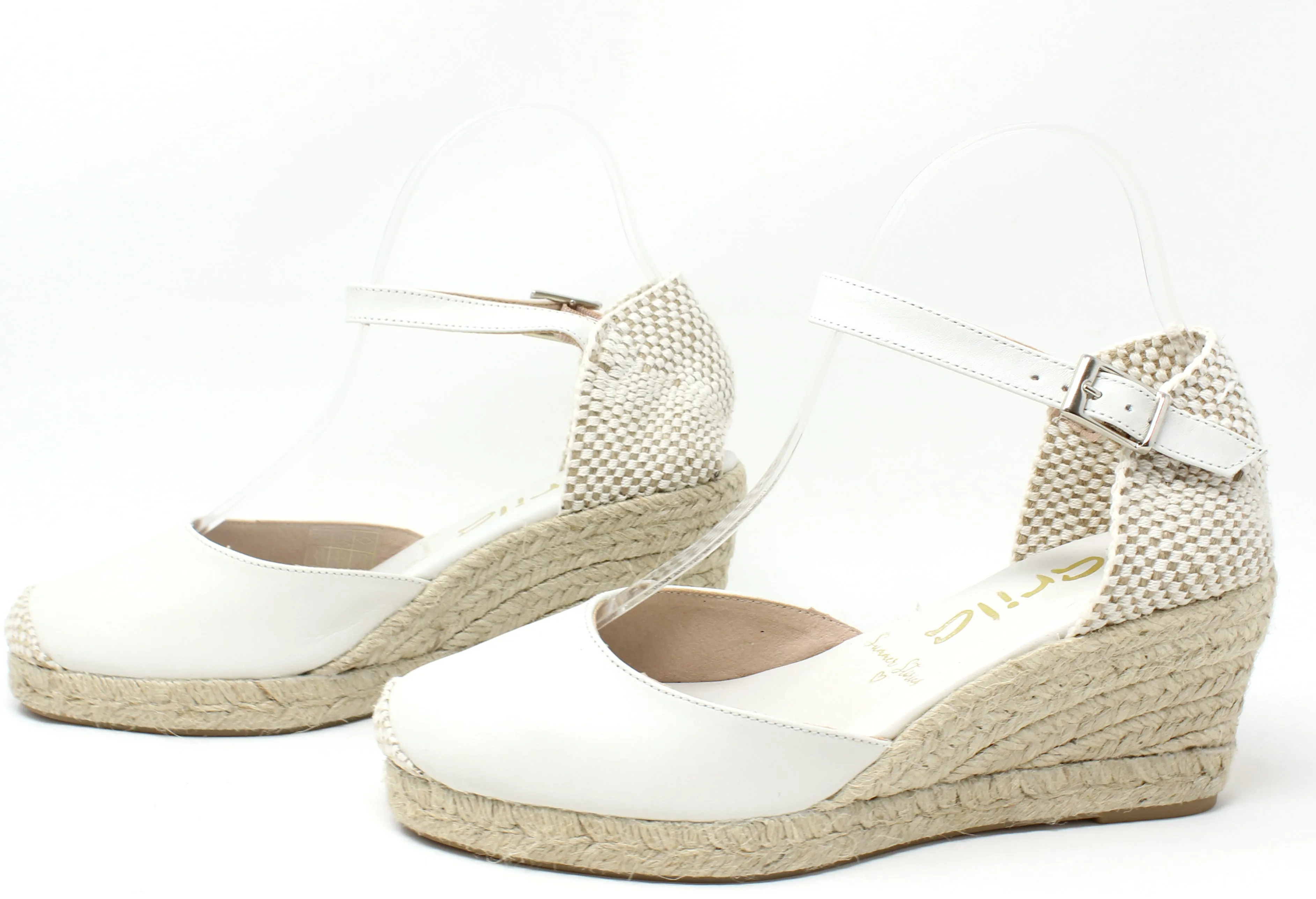 Leather Look Espadrille