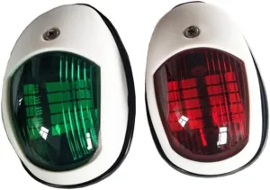 Led Boat Navigation Lights 2 Pack Red Green 10v-30v Signal Lamp for Marine Truck Trailer v