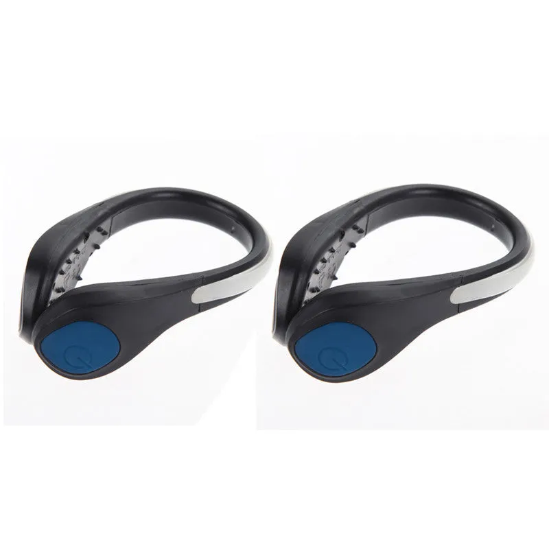 LED Night Safety Luminous Shoe Clip - Warning LED Flash Light For Running Cycling (Pair)