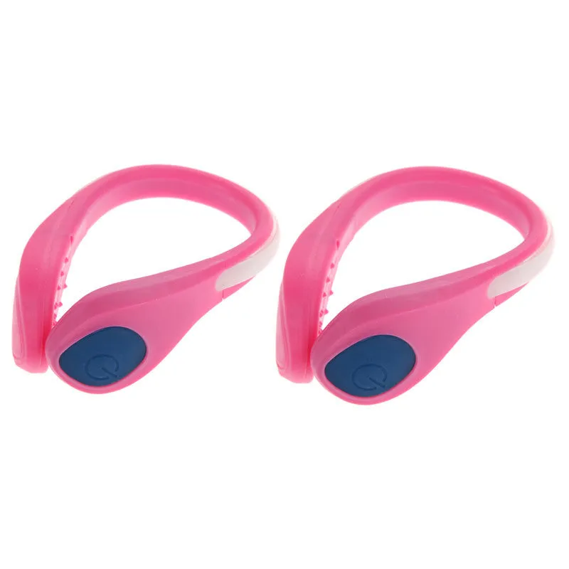 LED Night Safety Luminous Shoe Clip - Warning LED Flash Light For Running Cycling (Pair)