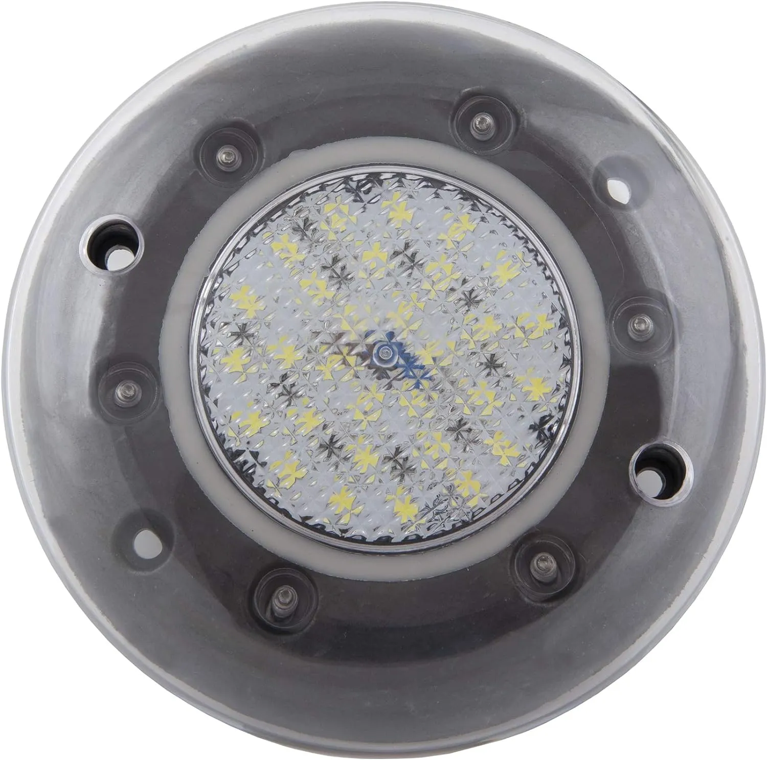 LED Underwater Boat Lights, 25W 12V (Blue, Green, White LED Colour Options), Surface Mount for Boats, Yachts, Cruise Ships, Sailboat, Pontoon, Transom (White 2500 lumen)