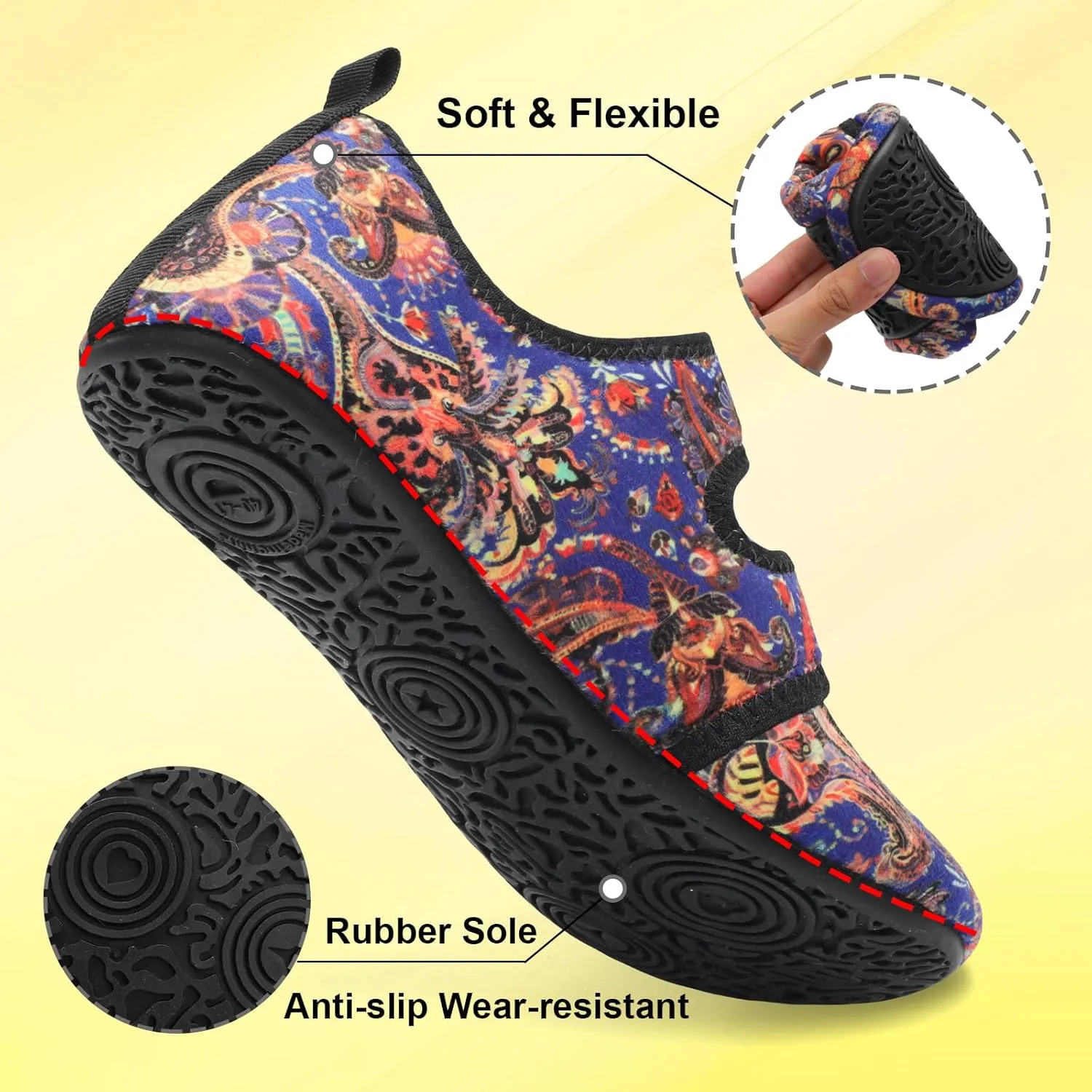 LeIsfIt Womens Slippers Adjustable Diabetic Slippers Wide Soft Arthritis Edema House Shoes Warm Fuzzy Slipper Socks with Rubber Sole