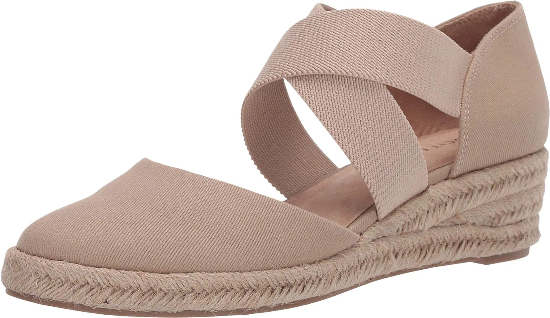 LifeStride Womens Keaton Espadrille Slip On Taupe Solid 11 W