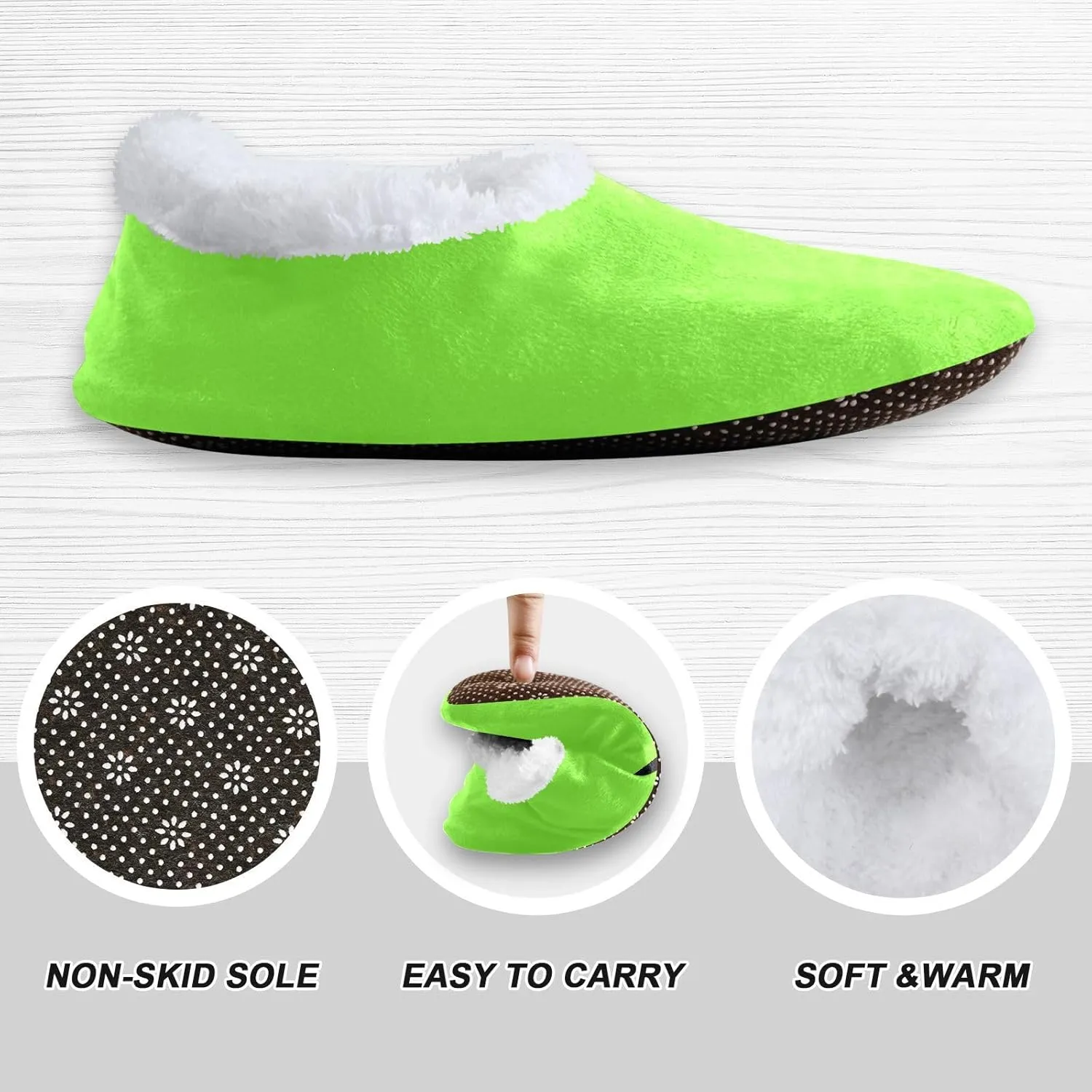Light Salmon House Slippers Non-Slip Soft Comfortable Slippers for House