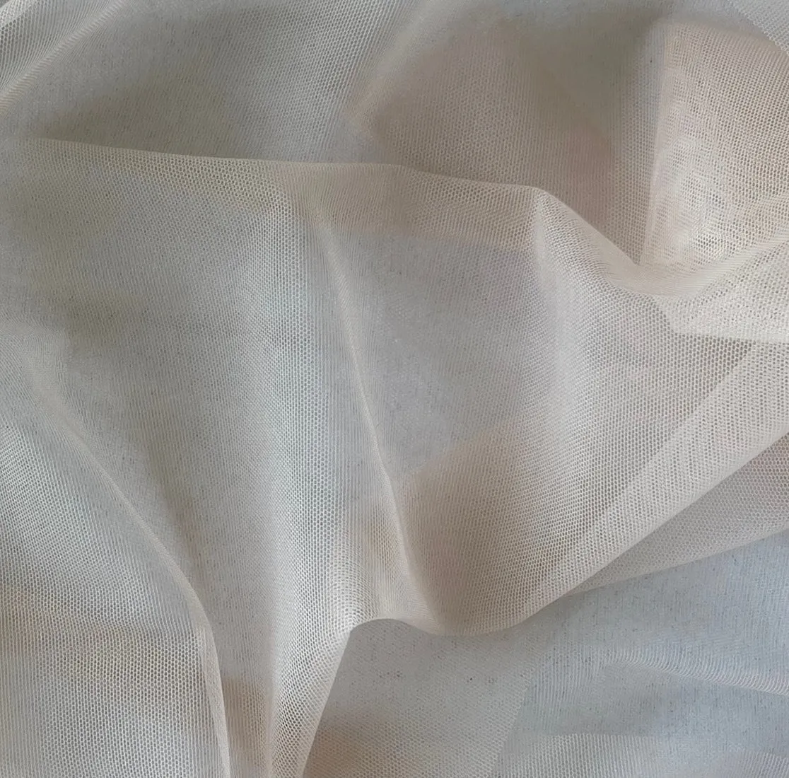 Light-Weight Sheer Pale Ballet Slipper Stretch Nylon Mesh