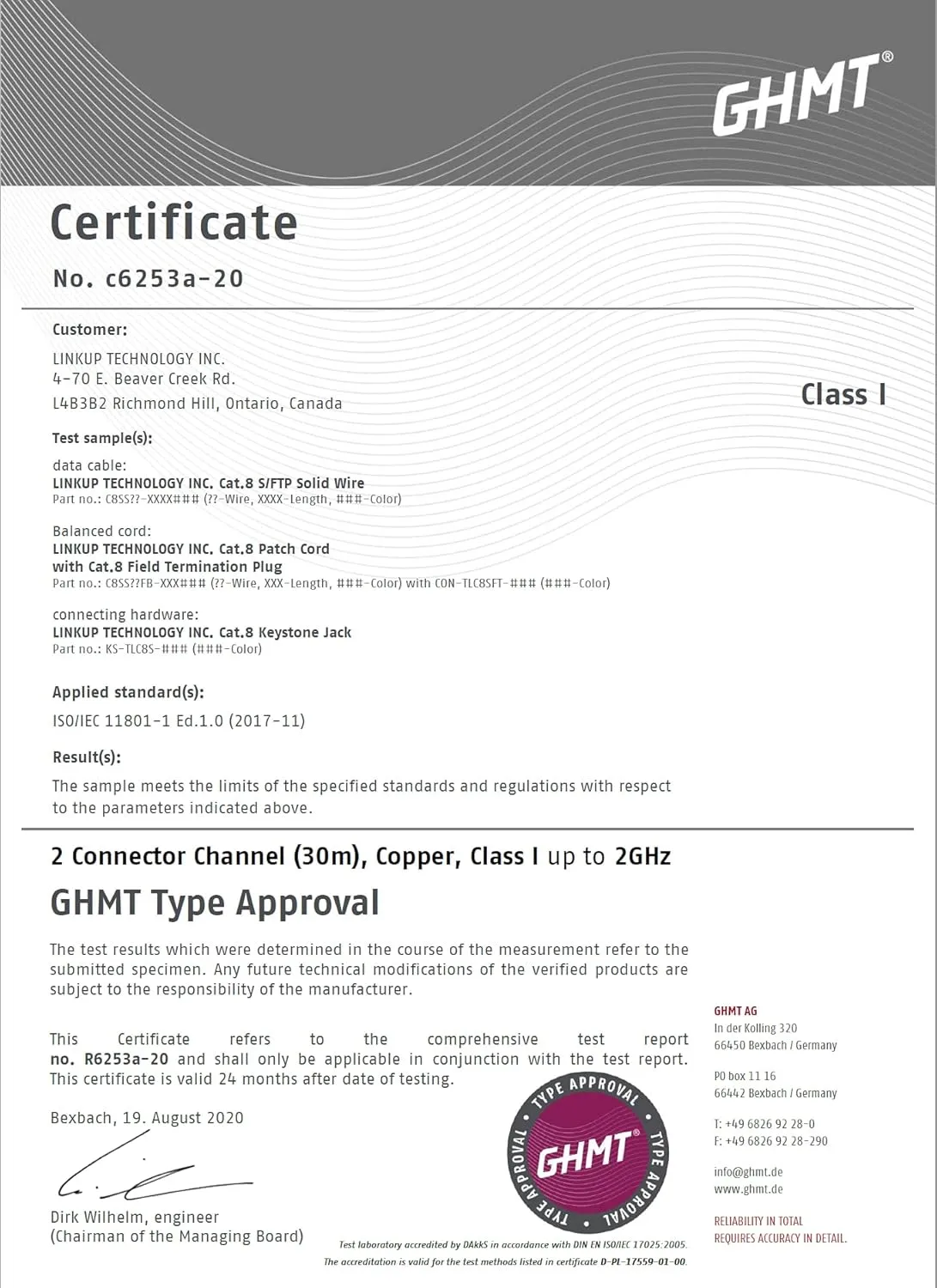 LINKUP - Cat8 Ethernet Cable S/FTP 22AWG Screened Solid Cable | 2000MHz (2GHz) up to 40Gbps | Future 5th-Gen Ethernet LAN Network 40G Structure Wires |Black| 100 Meter Bulk (Termination Required)