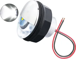Livewell Light for Boats LED Marine Waterproof Stainless Steel Cover Flush Mount 10-30 Volts (White)