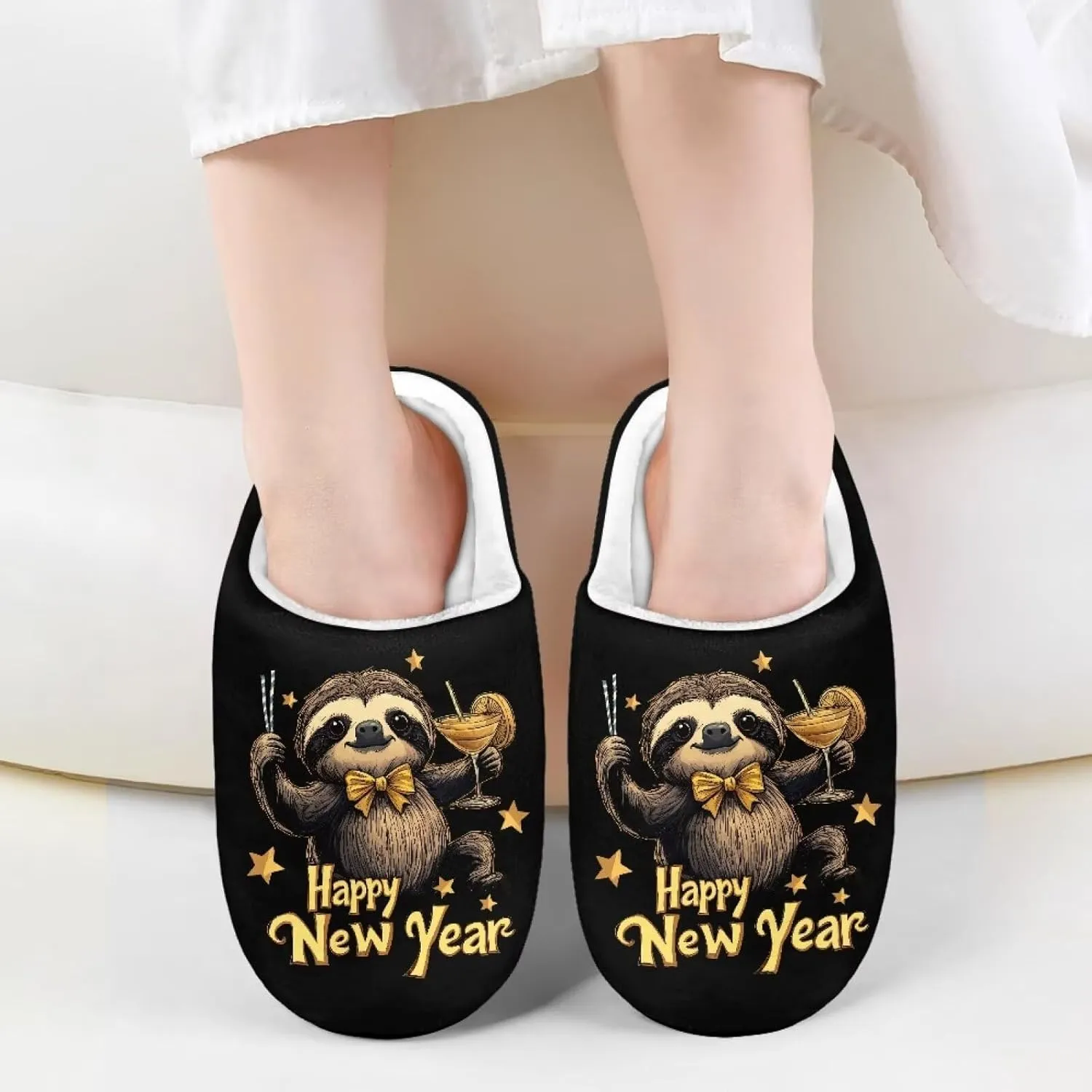 Lotusorchid Sleep Slipper for Kids, Warm Cozy Girls Bedroom Slipper Memory Foam House Slipper for Boys, Non Slip House Shoes Indoor Outdoor
