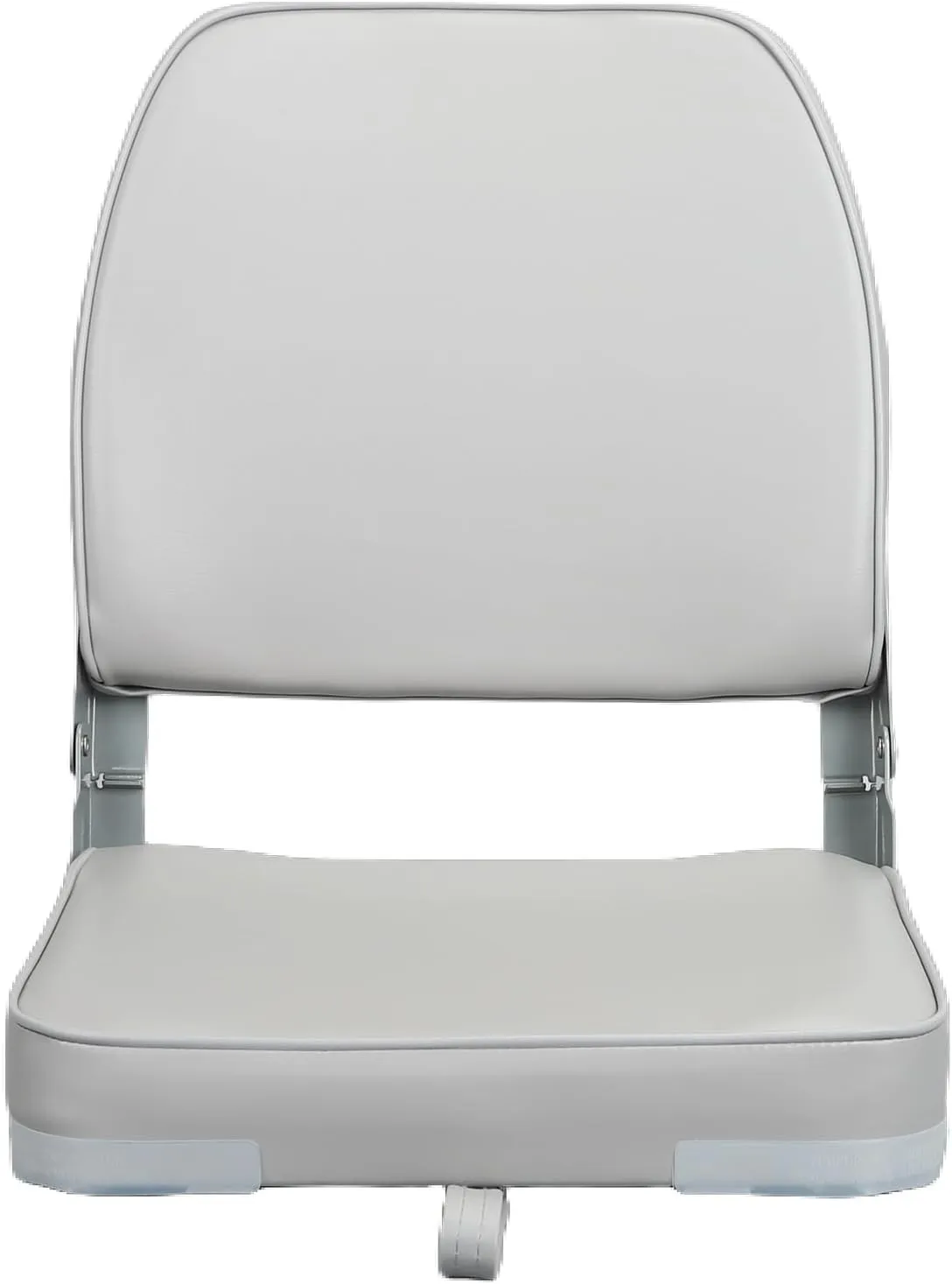 Low Back Boat Seat Fold-Down Fishing Boat Seat, 1 Pack, Light Gray