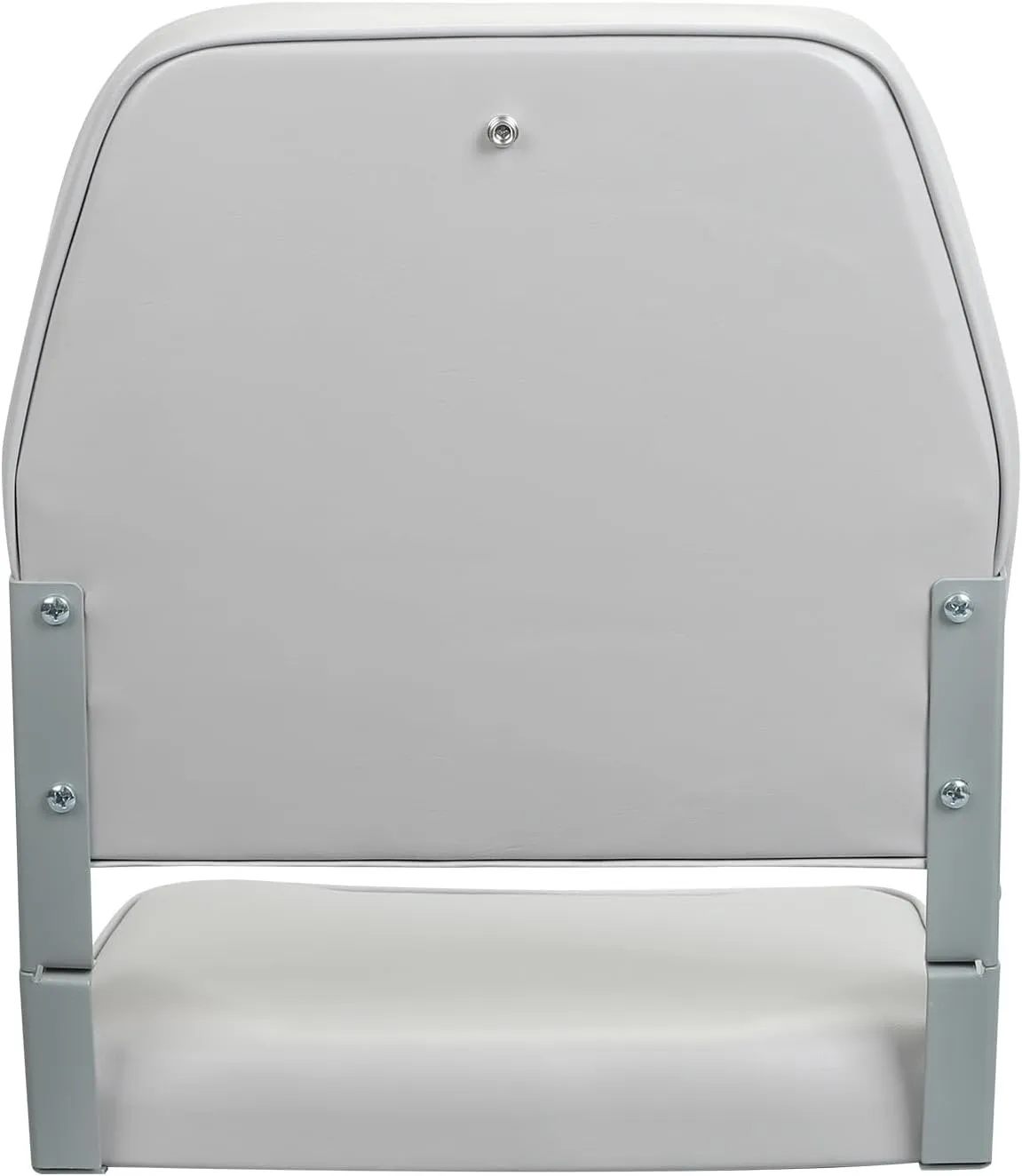 Low Back Boat Seat Fold-Down Fishing Boat Seat, 1 Pack, Light Gray