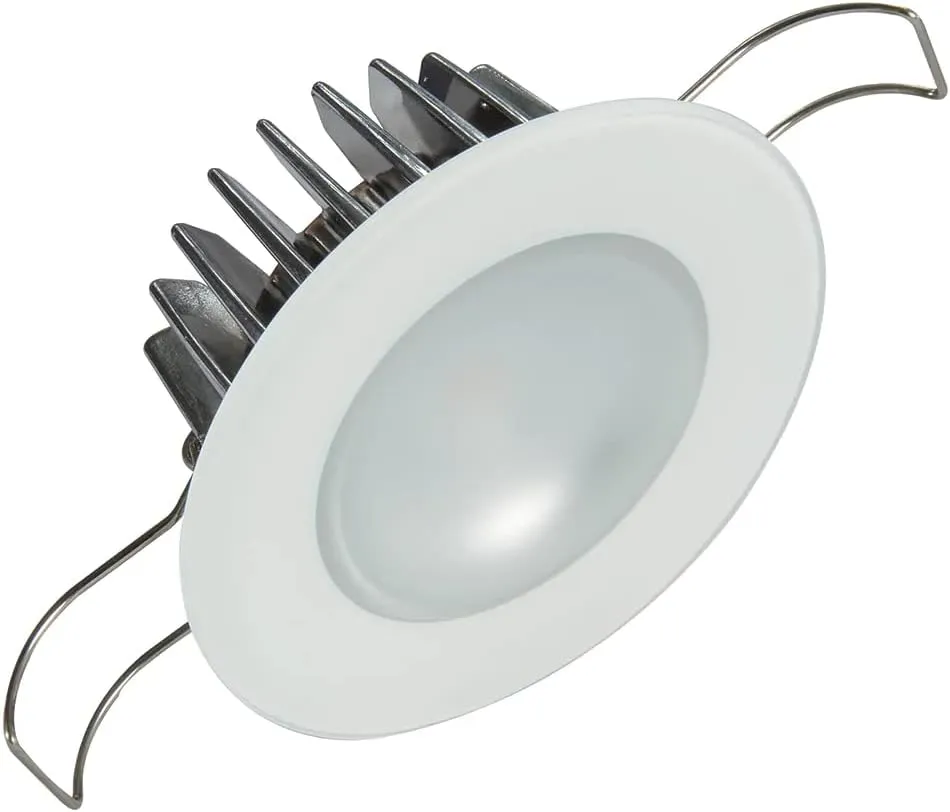 Lumitec Mirage LED Flush Mount Ceiling Down Light - White - Warm White - IP67 Rated, Slim Profile, Ideal for Indoor/Outdoor, 113129, 300 Lumens