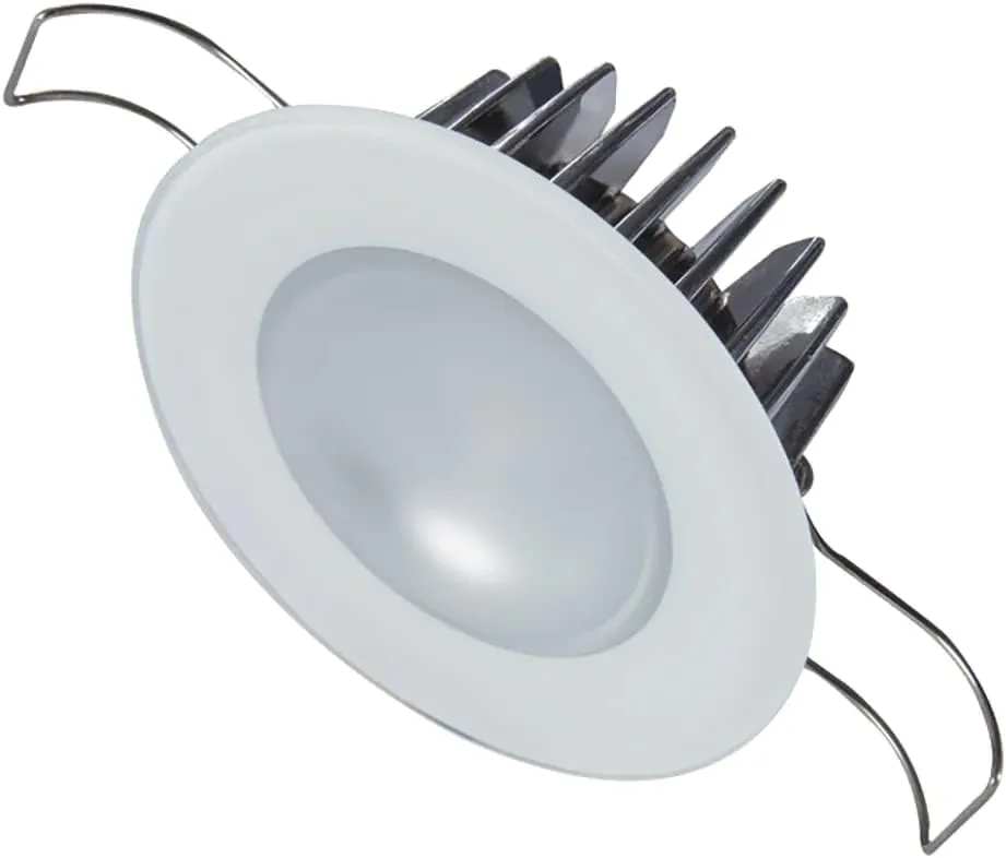 Lumitec Mirage LED Flush Mount Ceiling Down Light - White - Warm White - IP67 Rated, Slim Profile, Ideal for Indoor/Outdoor, 113129, 300 Lumens